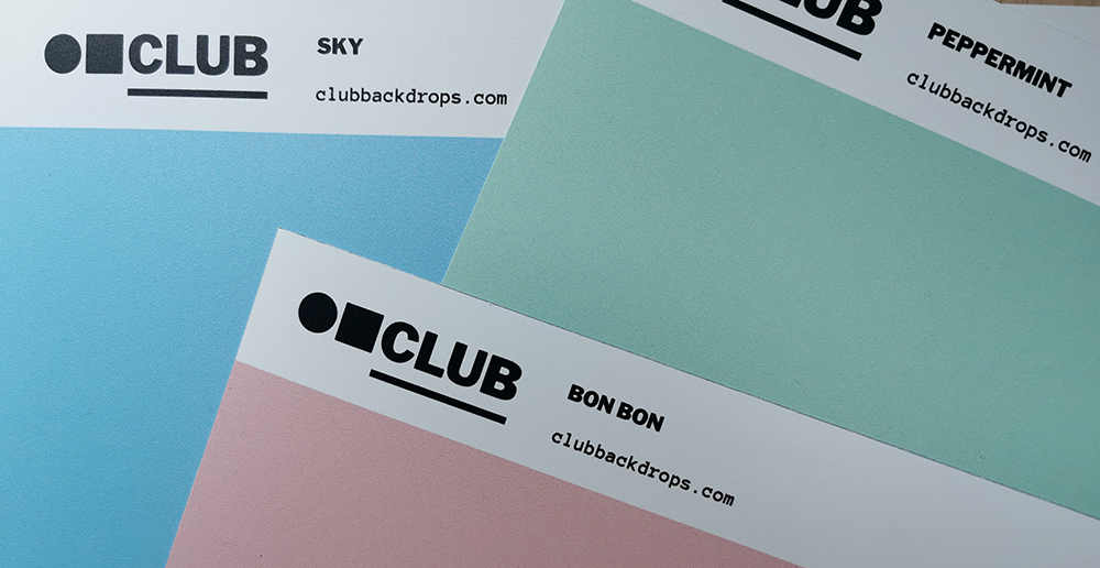 Club Backdrops - Sky, Peppermint, Bon Bon